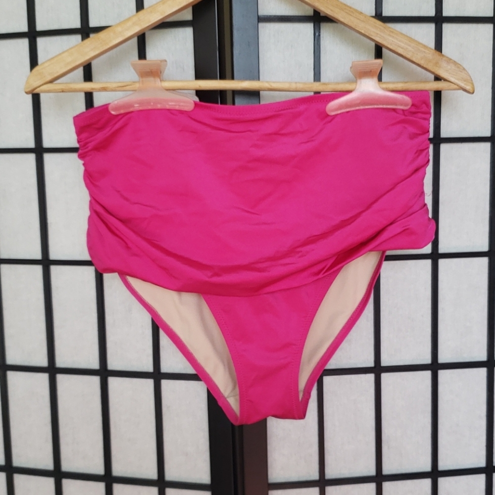 Pour Moi High-Waisted Pink Bikini Bottoms